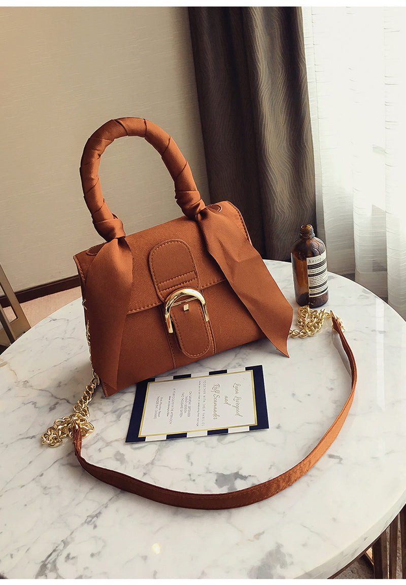 Bow Diagonal Handbag